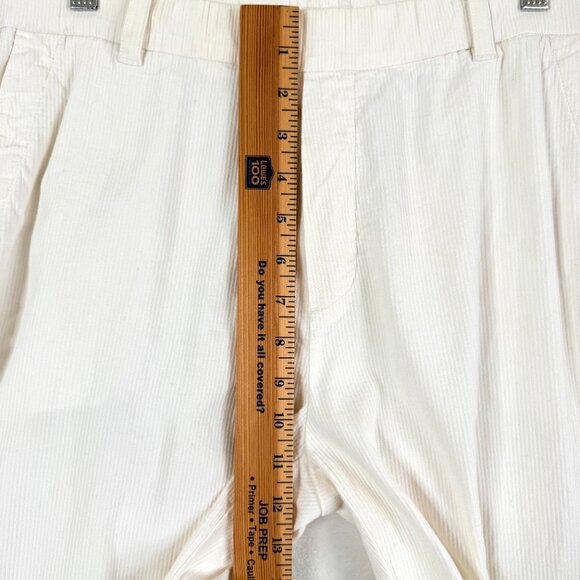 James Perse Cotton Linen Corduroy Pull On Relaxed Pants Womens 4 US XL Cream - Picture 5 of 8